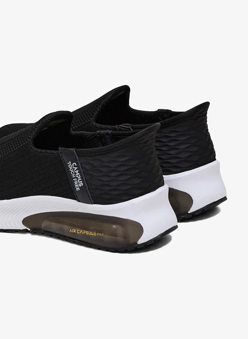 CAMPUS Blk/Sil Men's Slip On Shoes - Lightweight, Timeless for Everyday Walk for Men | Best Price UAE